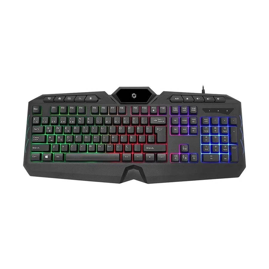 Frisby FK-4860QU Rainbow Backlit Wired Black Multimedia Keyboard