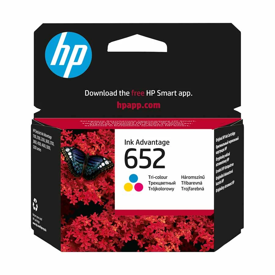 HP 652 Tri-color Cartridge